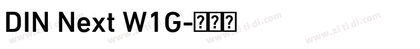 DIN Next W1G字体转换